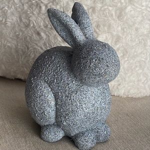 Pier1 Cement/Poly Bunny inside your home out in yard,garden,patio~ NWT